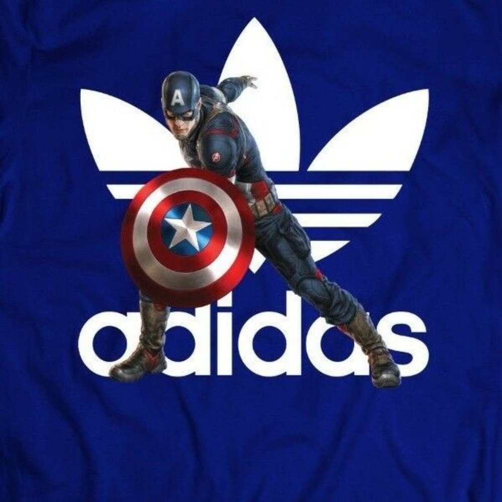AVENGERS CAPTAIN AMERICA ATHLETIC WEAR SHIRT